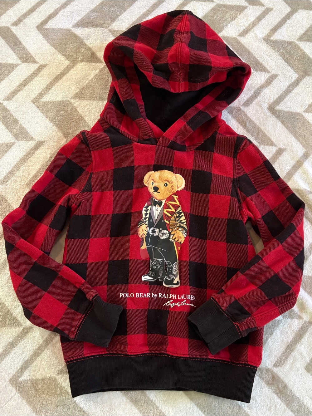 Polo Ralph Lauren Girl’s Polo Bear Fleece Hoodie Size 6